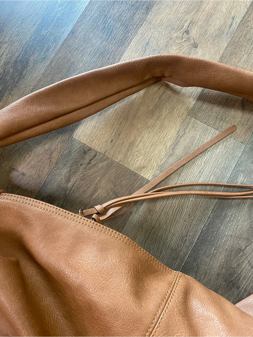 Everyday Free People Hobo Shoulder Bag in Cognac Brown
